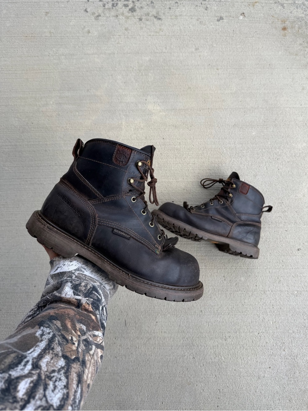 Carolina 28 Series Men's 6" Leather WP Comp Toe Work Boots CA7528 Size 9.5 EEEE